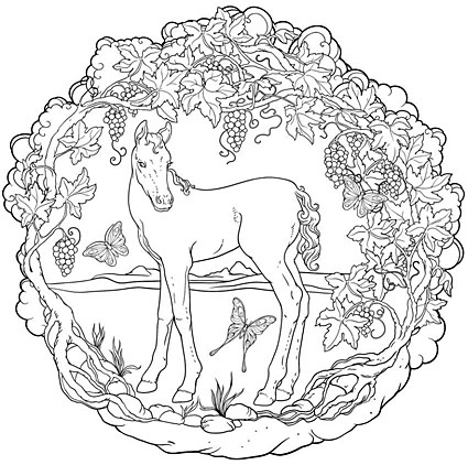 sonrise stable coloring page