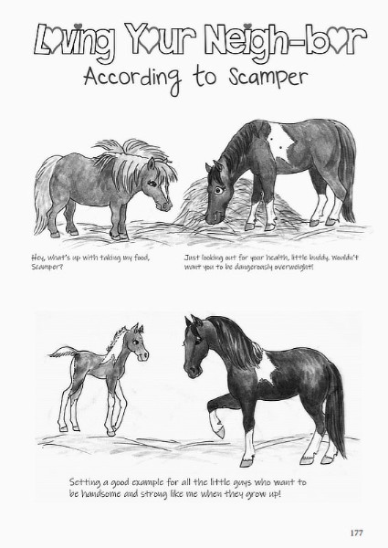 drawing cartoon horses